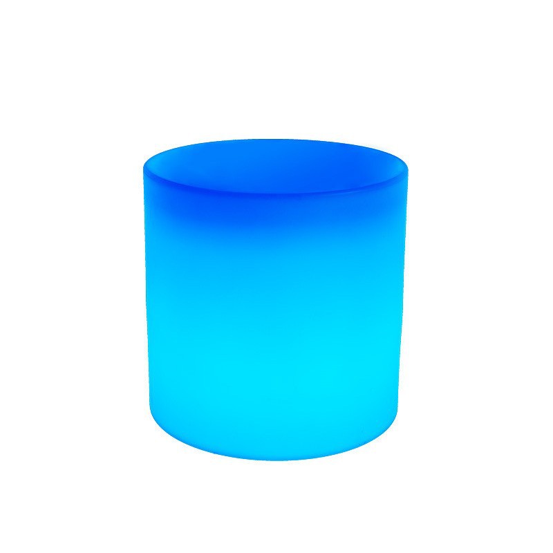 Transfronterizos Hot Sale LED taburetes redondos club nocturno KTV terraza de control remoto silla de atmósfera de cambio de color balcón taburetes cilíndricos al aire libre