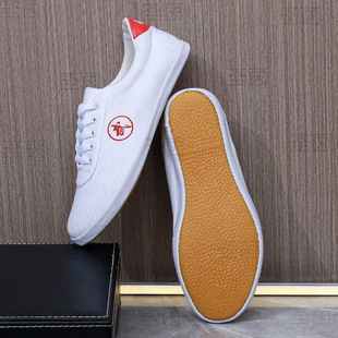 Martial Arts Shoes, Tai Chi Practice Shoes, Tendon-Soled Canvas Shoes, Breathable White Shoes, Martial Arts Shoes, Kung Fu Shoes, Summer Running Shoes