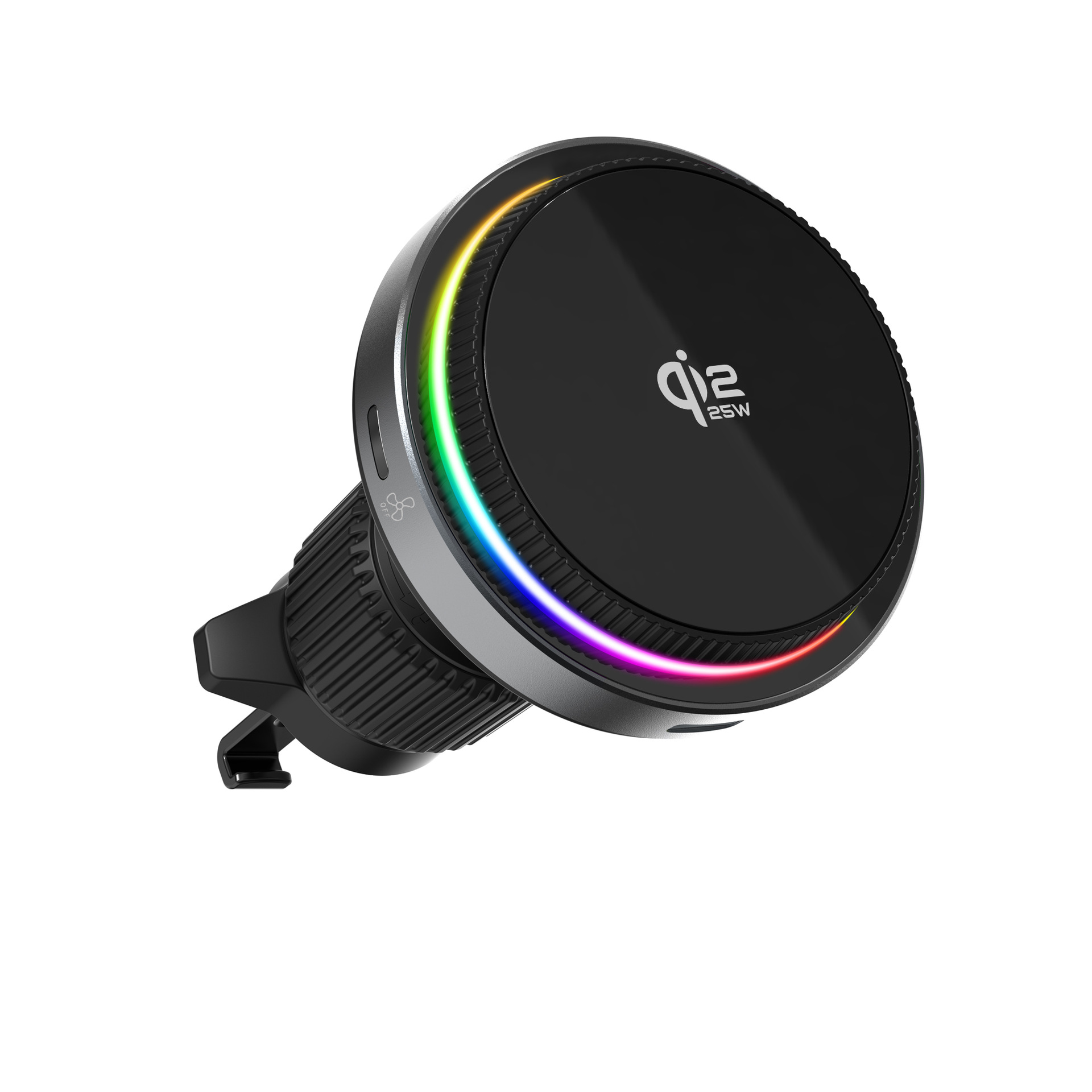 Magnetisk trådløs biloplader med køling og rgb lys_voghion.com