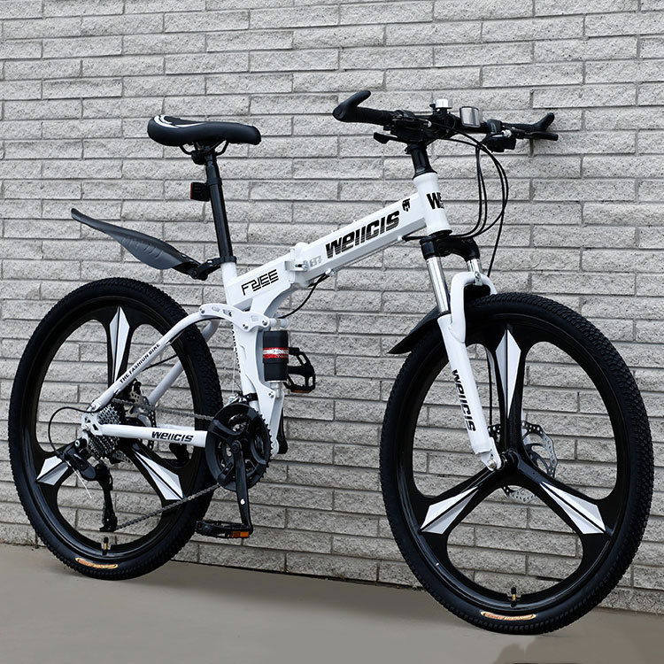 Folding mountain bike men's variable speed off-road bike new road racing junior high school students teenagers students adults