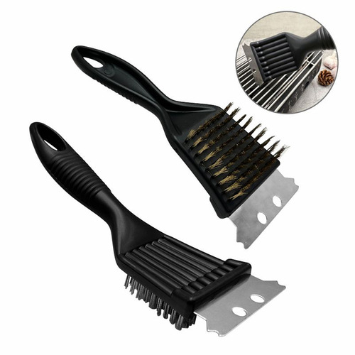 BBQ Grill Mesh Stainless Steel BBQ Cleaning Brush Grill Tool Outdoor Camping Household Portable Cleaning