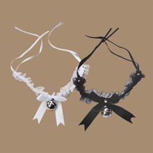 性感蕾丝项圈黑暗情趣铃铛发箍发带调情项链配饰大腿环蕾丝小铃铛