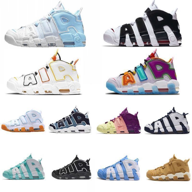 Pure Original Pippen Big Air Black and White Panda Knicks Men's and Women's Air Cushion Basketball Shoes Couple Casual Shoes with Sports Shoes