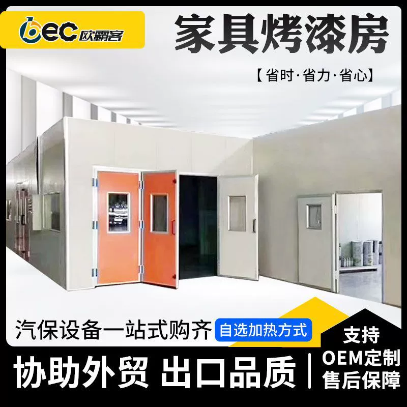 Камера для покраски мебели, камера для покраски мебели на фабрике, камера для покраски, безпыльная полировальная камера, оборудование для обогрева стальных пластин, экспортные товары