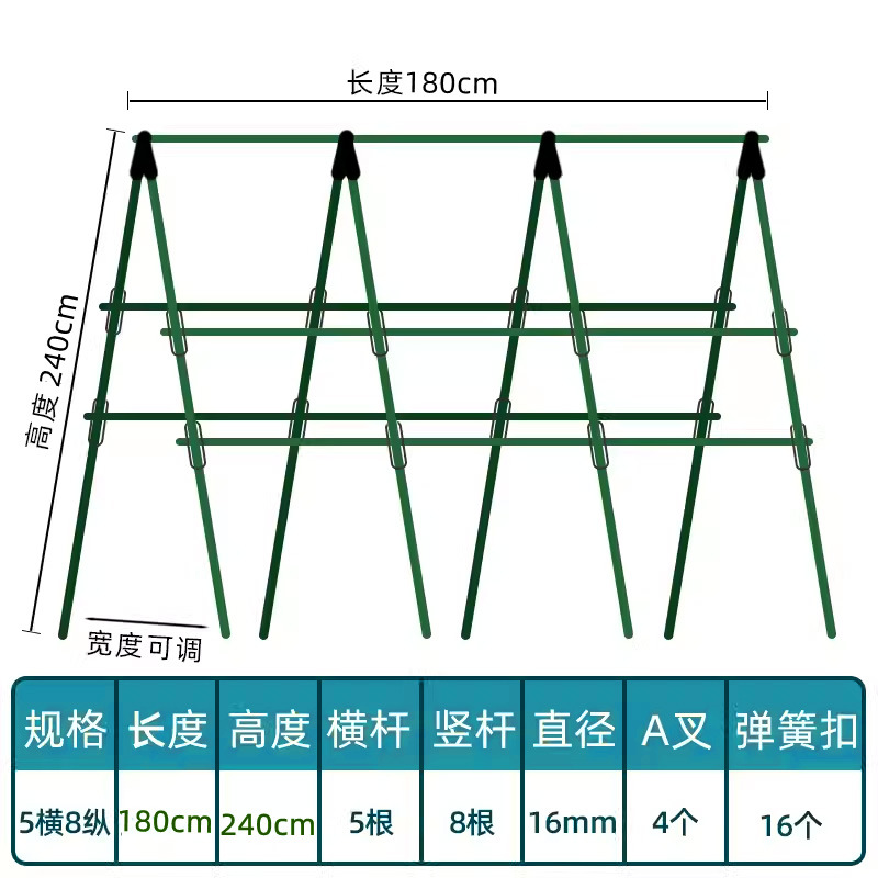 Marco de enredadera de pepino, estante de verduras de frijoles, caja de plantación de tomate, marco de enredadera, poste de soporte fijo, estante de jardinería