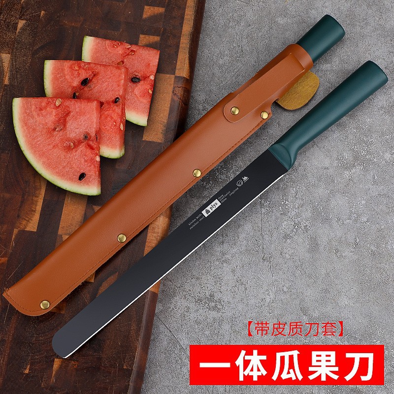 Cuchillo de frutas doméstico grande extensión cortar herramientas de sandía cuchillo de frutas tienda de frutas cuchillo comercial de sandía de acero inoxidable