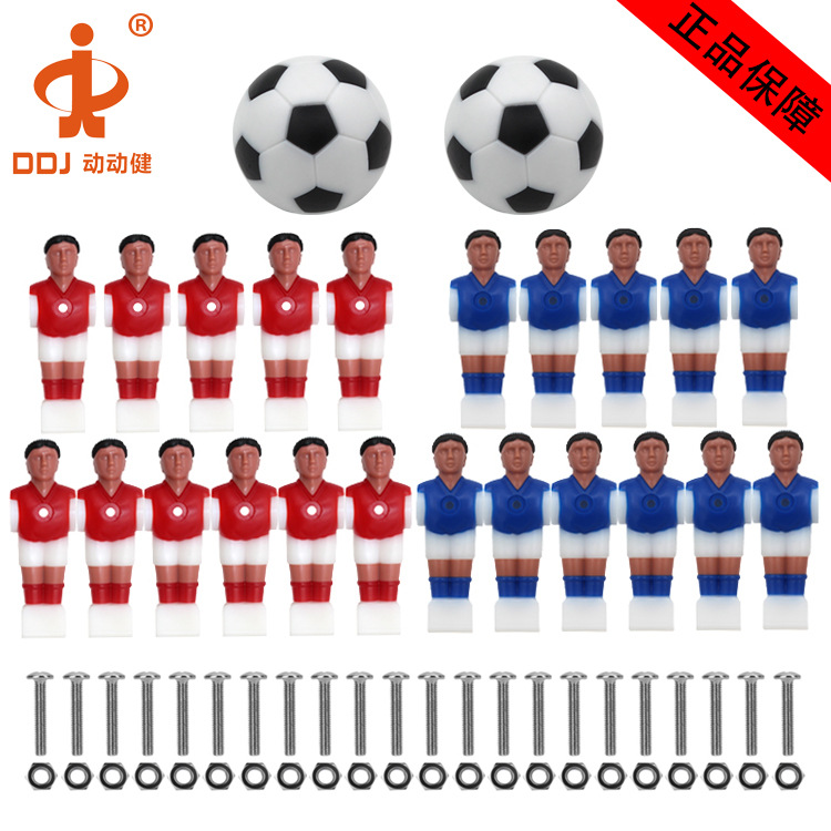 Jian móvil máquina de fútbol de mesa accesorios máquina de fútbol villano Muñeca 1,4 M Bobbi accesorios de fútbol traje