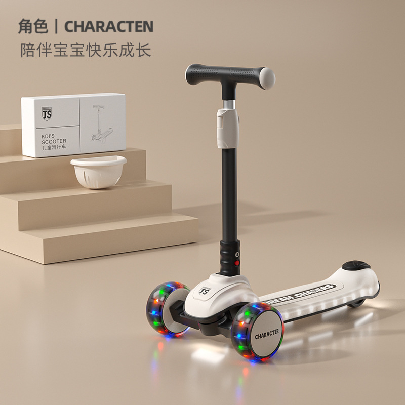 M5 블랙 + 뮤직 플래시 + 150kg 내하중 + PU 플래시 휠 + 원클릭 폴딩