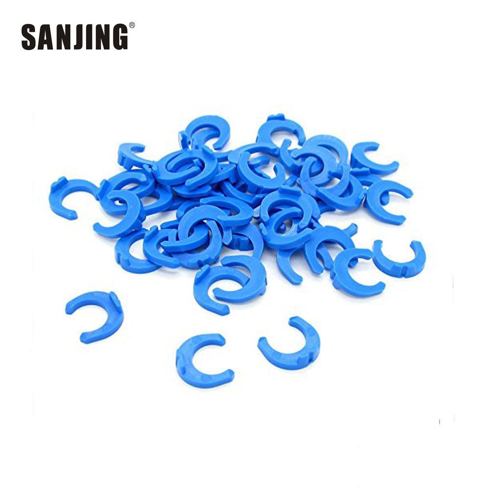 Hebilla de tarjeta azul 3 puntos de conexión rápida tarjeta azul Tarjeta de tubo PE conector rápido anillo de tarjeta de tres puntos tarjeta de tubo azul TARJETA DE purificador de agua accesorios