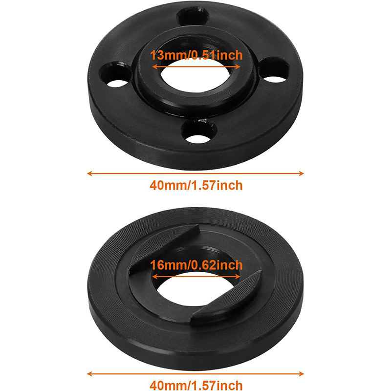 グラインダープレス板手三点セット5/8フランジナットグラインダー厚さインチねじプレス板|undefined