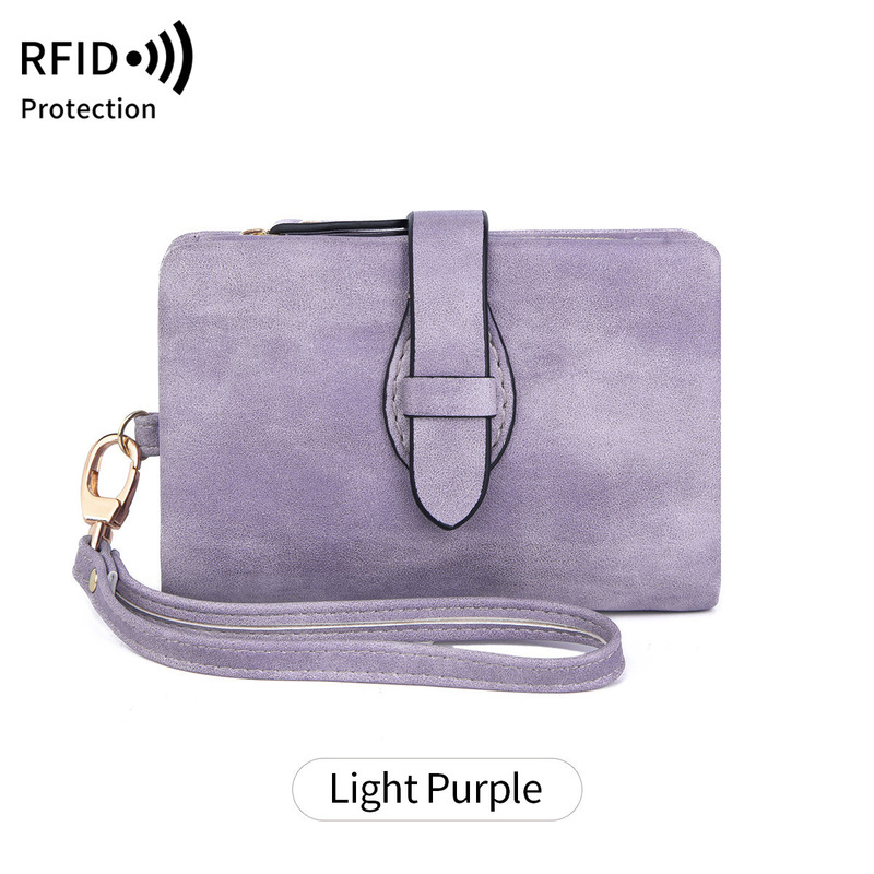 クロスボーダー新 RFID レディース財布 PU ソフトレザー 70% off ショートウォレットレトロファッションジッパーバックル小銭入れ|undefined