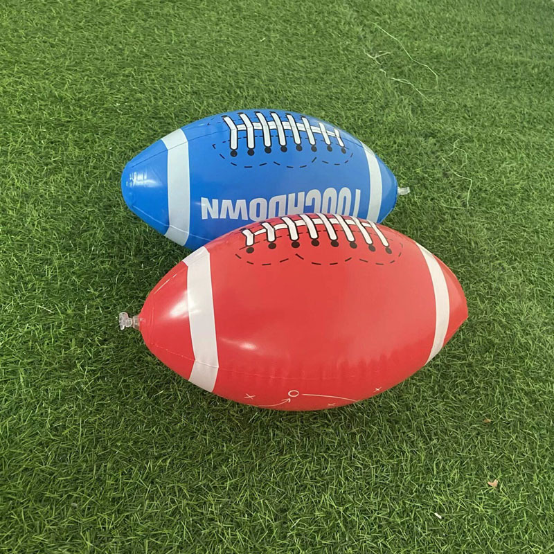 Pvc Inflatable Rugby Ball, Water Inflatable Sports Beach Ball, Toy Ball Cross-Border Customization