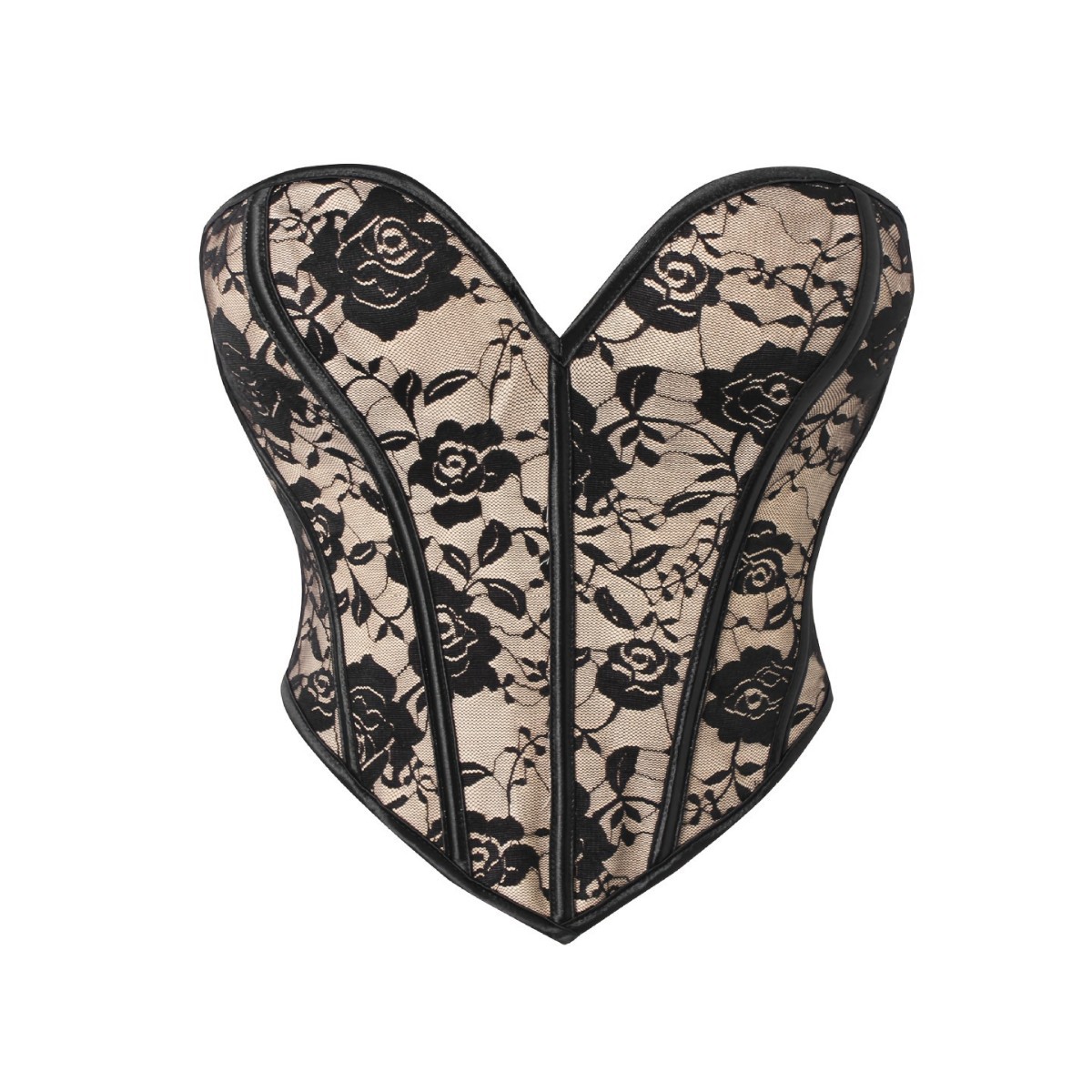 Europa y los Estados Unidos sexy tela de malla de belleza damas cintura cintura revestimiento pecho plástico retro suministro transfronterizo