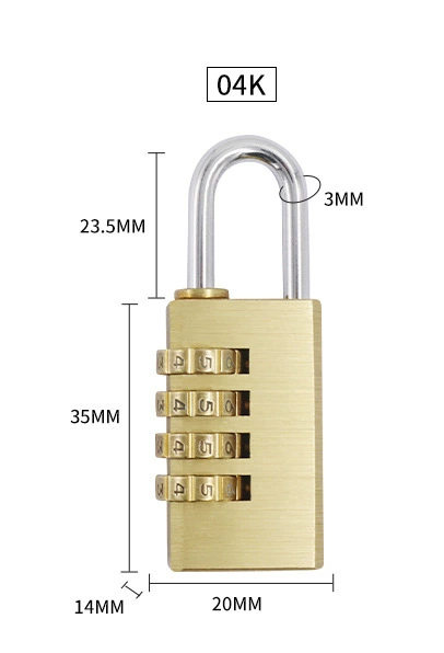 Good preference for brass hanging lock series multi -specifications multi -in -one die -cast copper core 3 dense/4 dense digital password copper lock