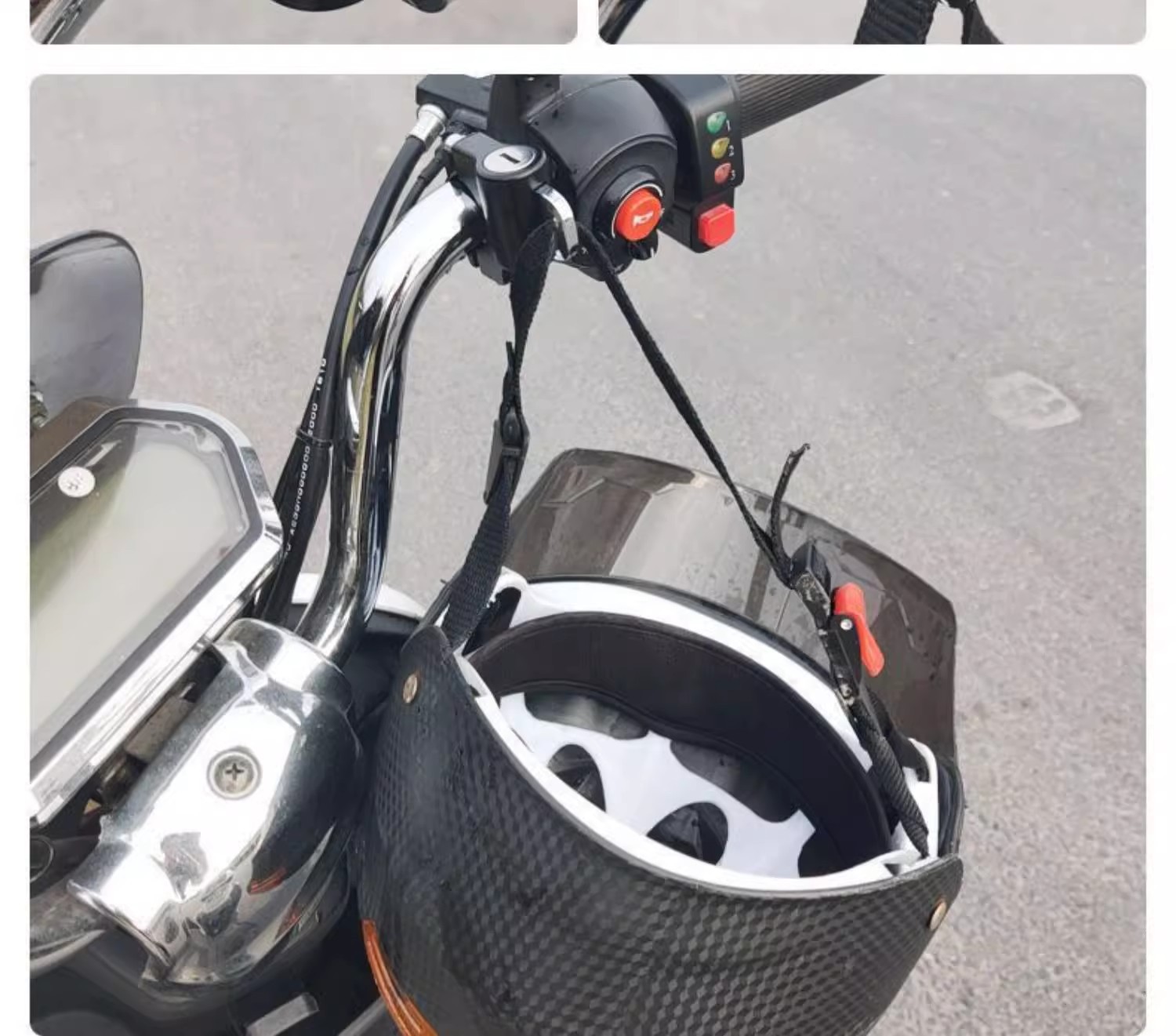 Electric Motorcycle Helmet Lock, Anti-Theft, Anti-Stealing, Fixed Helmet Hook, Special Lock