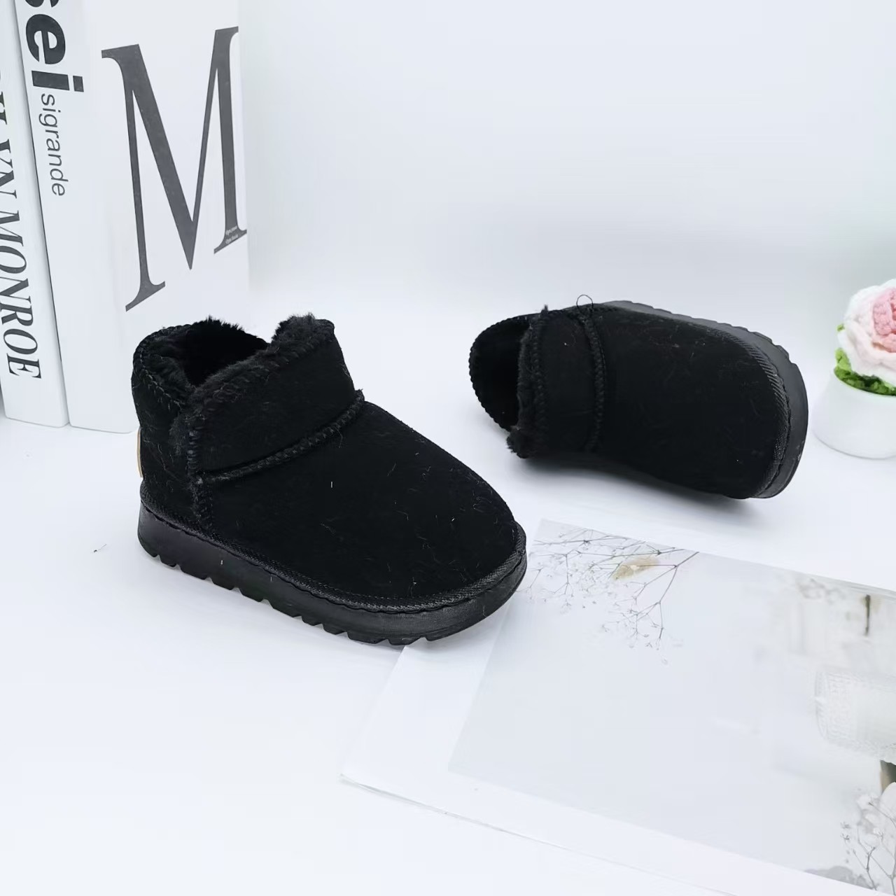 Botas de algodón de invierno de lana para niños y niñas botas de nieve zapatos de algodón para niños zapatos deportivos de algodón para niños zapatos de niñas