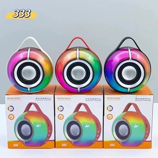 SY333新款RGB氛围灯蓝牙小音响户外桌面便携重低音炮可插卡插U盘