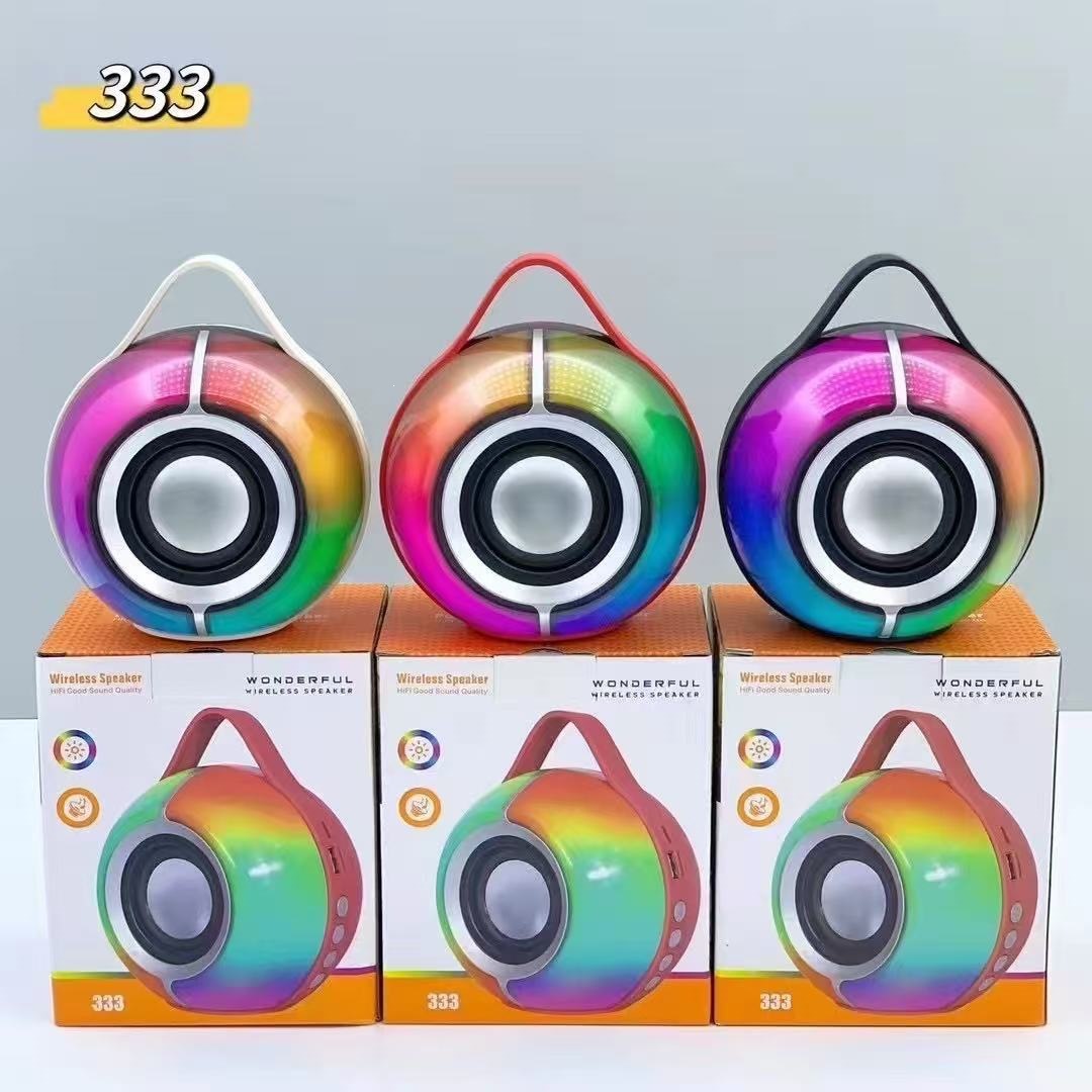 SY333新款RGB氛围灯蓝牙小音响户外桌面便携重低音炮可插卡插U盘
