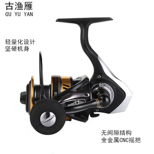 New fishing wheel spinning wheel Sea Pole shallow wire Cup road Asian wheel long cast anchor fish Black Reel Fishing reel wholesale