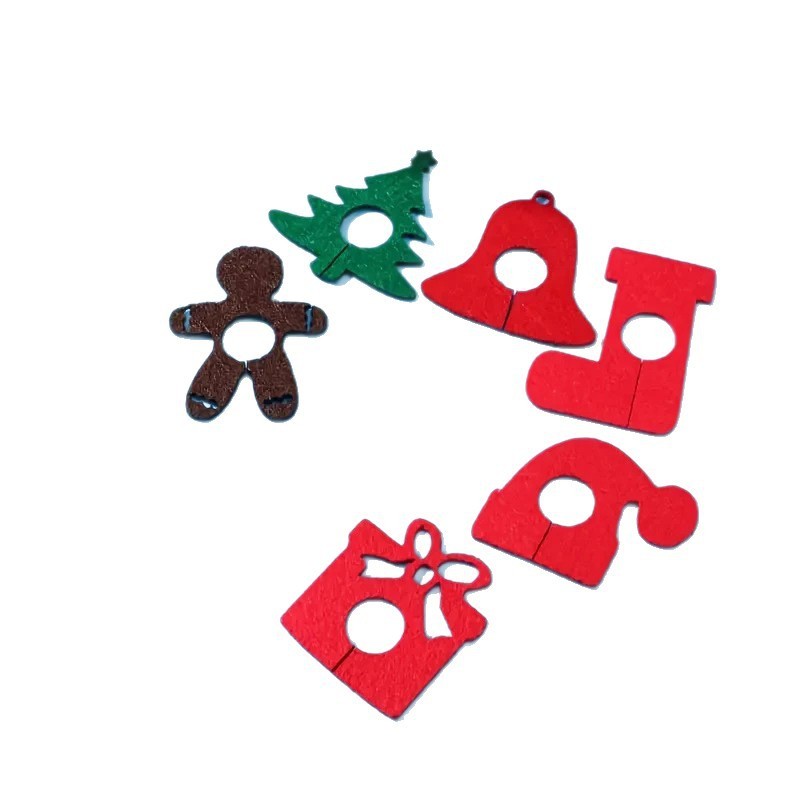 フェルト グラス アクセサリー クリスマス ワイン グラス ペンダント ホリデー パーティー イベント用の季節のパーティー用品|undefined