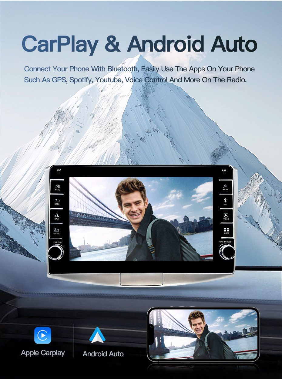 Suitable for Volkswagen Passat B6 B7 Magotan Cc Android Dual Knob Large Screen Central Control Navigation Reversing Image