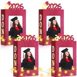 跨境Graduation Centerpieces Picture Box毕业桌面摆件图片盒
