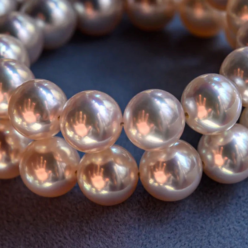 Colar choker de pérolas de luxo com fecho magnético_voghion.com