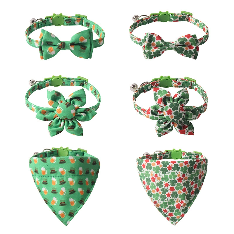 Новый ошейник для домашних животных Arminger Ирландский фестиваль Зеленый ошейник для котят День Святого Патрика Ошейник для кошек