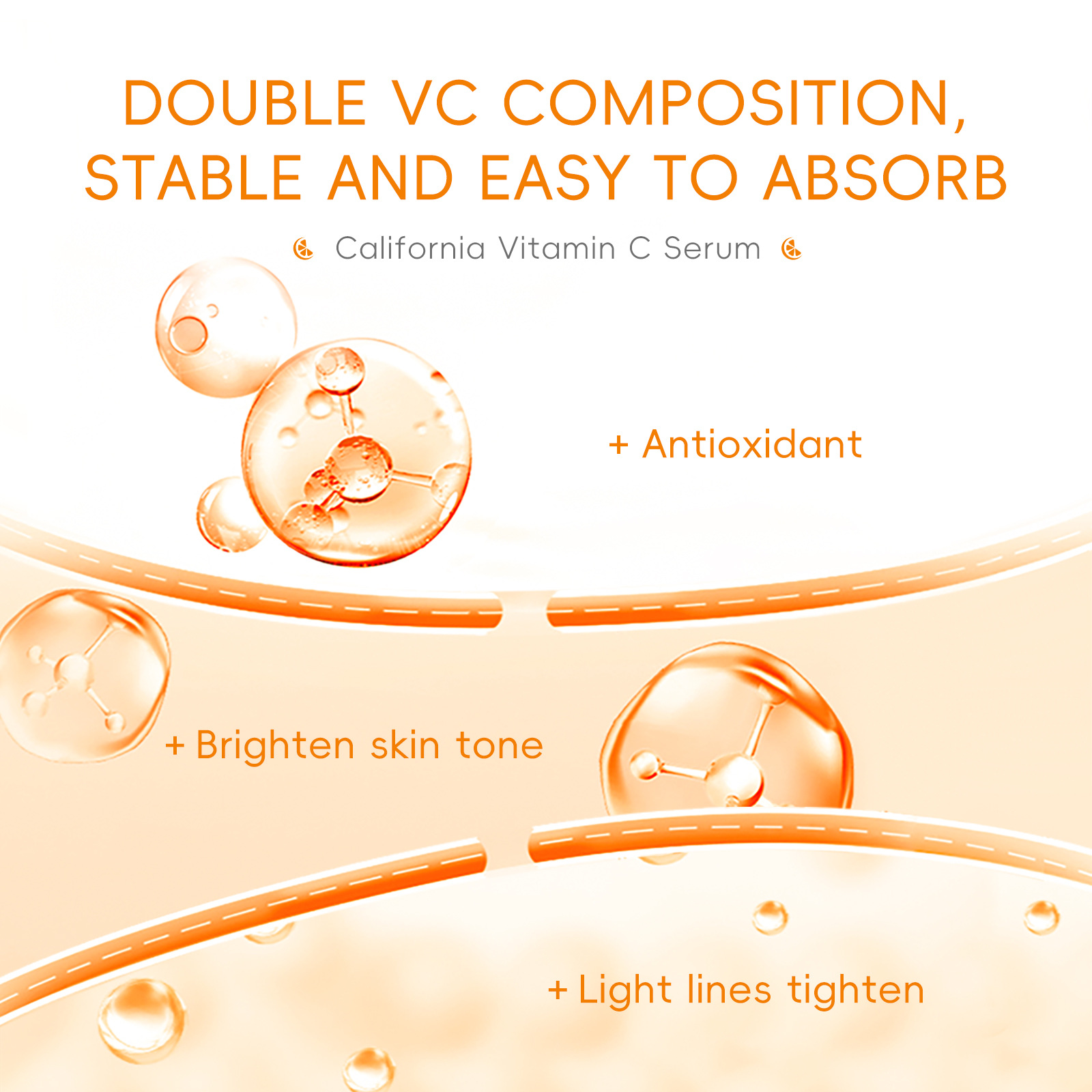 Cross-border Laicome Vitamin c Essence 1.5ml*20pcs Hydrating and Moisturizing Liquid Essence wholesale from the manufacturer undefined