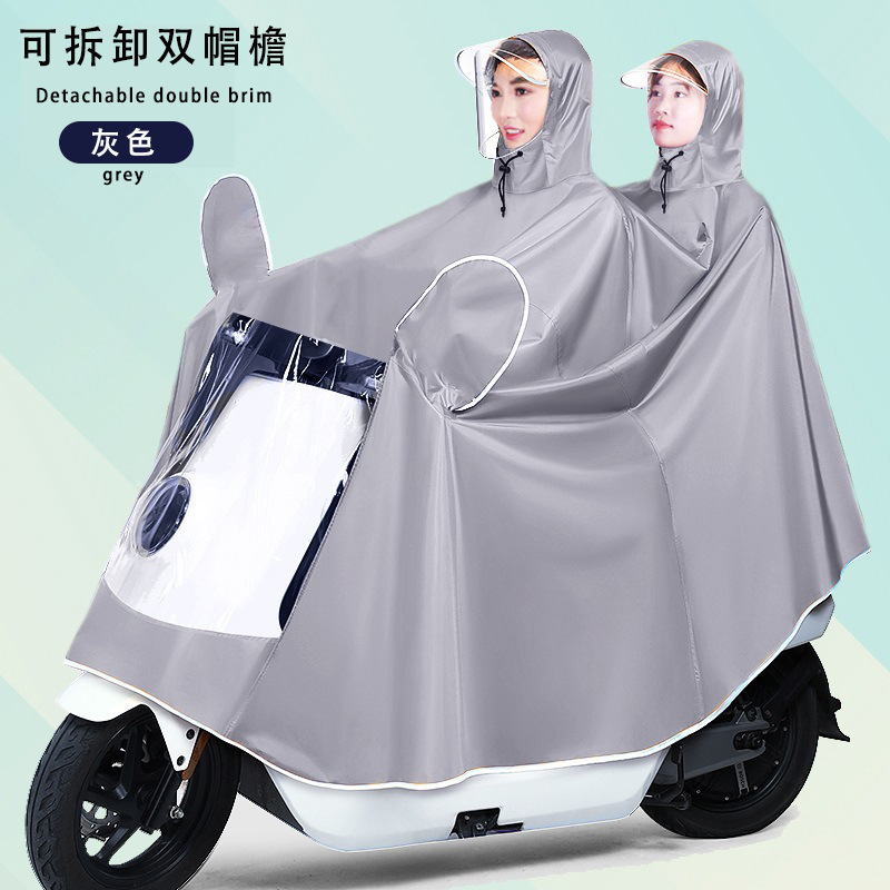 Raincoat eléctrico largo todo el cuerpo a prueba de tormentas motocicleta batería coche una sola persona para aumentar el grosor raincoat al por mayor