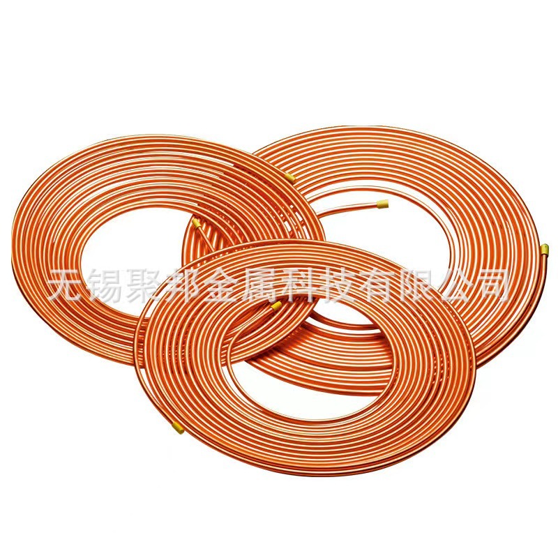 T2 bobina de mosquito de cobre rojo de desoxidación de fósforo aire acondicionado tubo de cobre blando y duro tubo capilar de cobre rojo de alta conductividad al por mayor cero corte