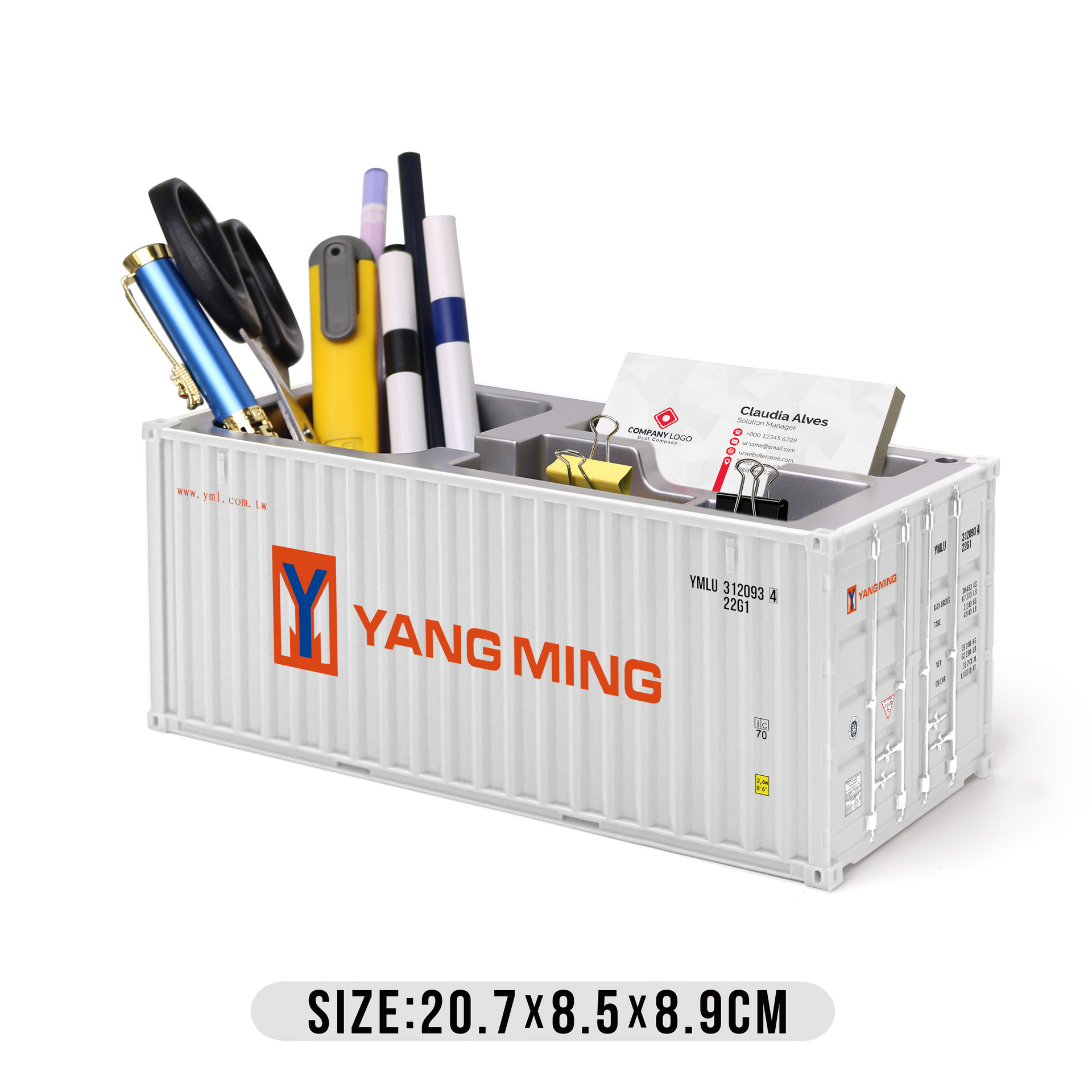 Caixa de tarjetas de visita de Yang Ming Pen Holder