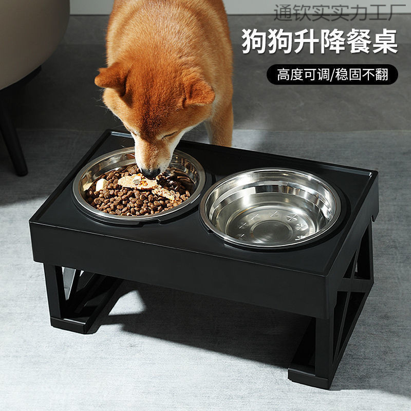 犬用ボウル、餌やりボウル、ダブルボウル、中型犬・大型犬用転倒防止スタンドボウル、猫用丼、ペットボウル、犬用ステンレスボウル|undefined