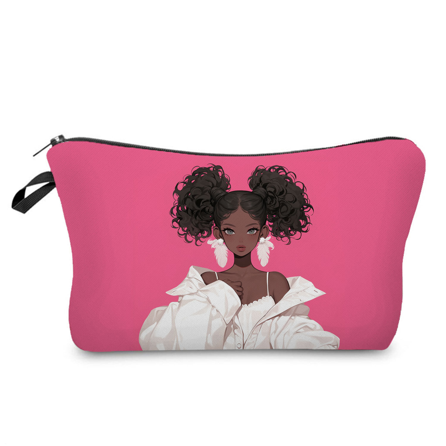 Holiday, Daily Occasion Streetwear Human Polyester Square Makeup Bags
