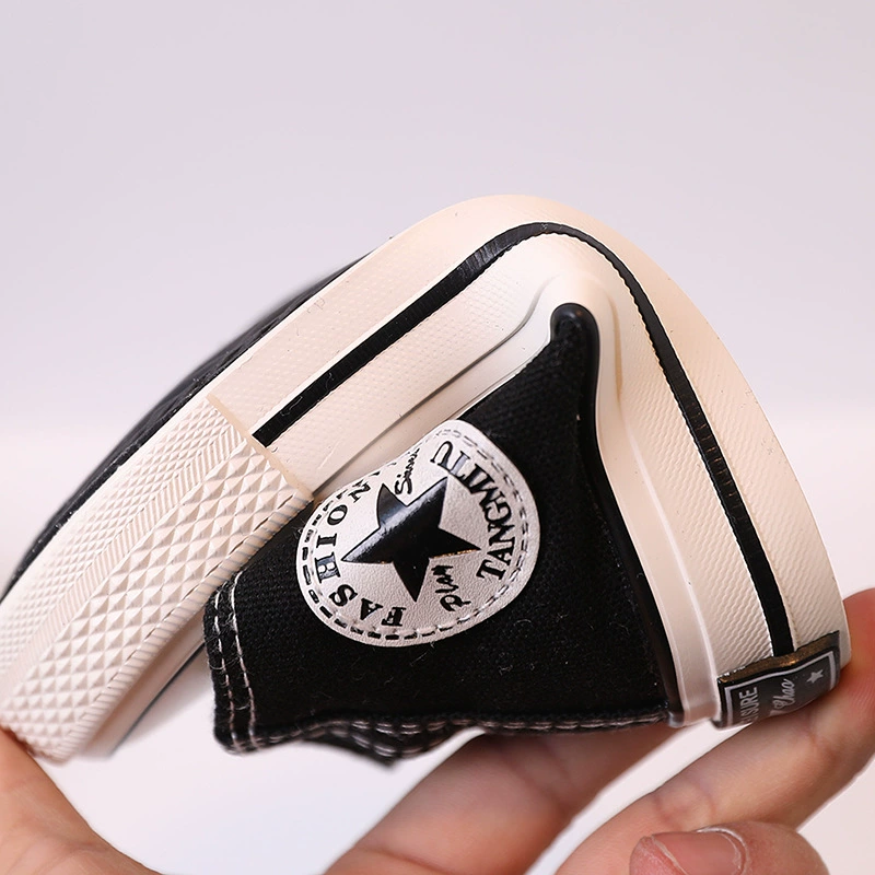 Children's canvas shoes 2022 spring and autumn new children's shoes girls versatile high-top sneakers boys soft-soled non-slip casual shoes