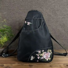 别漾原创文艺国风绣花双肩背包民族风女包轻便复古刺绣景区热卖