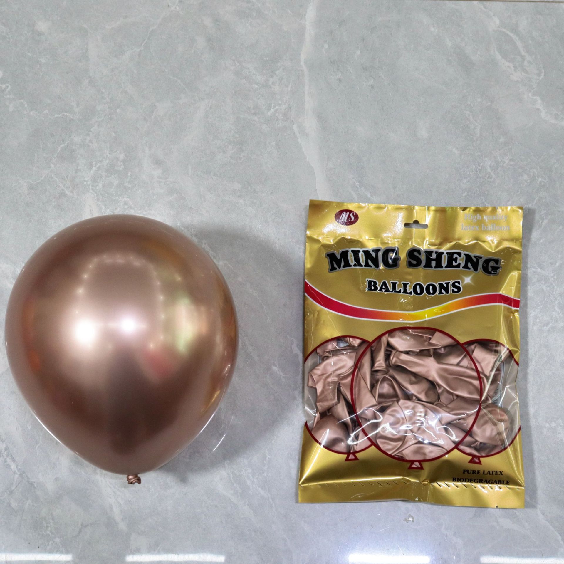 Celebridad en línea 1,8G globo redondo de metal decoración de la sala de bodas propuesta de globo fiesta de cumpleaños globo de metal cromado