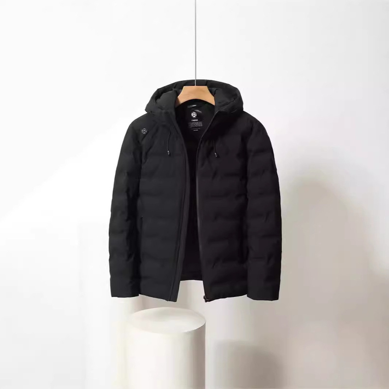 Long Dafei new [counter with] young men's fashion lightweight Joker hooded down jacket DT16689