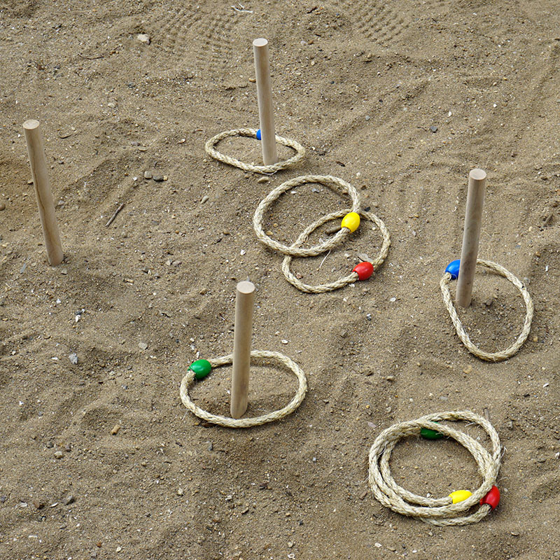Outdoor Game Beach Hemp Rope Ring Throwing Ring Game Children Parent-Child Leisure Sports Group Game