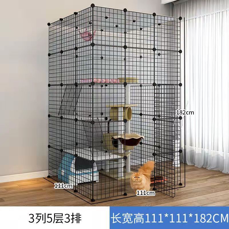 Jaula de gato de gran tamaño Villa oferta especial Casa de gato de tres capas hogar interior mascota gato casa nido espacio de gran tamaño plegable