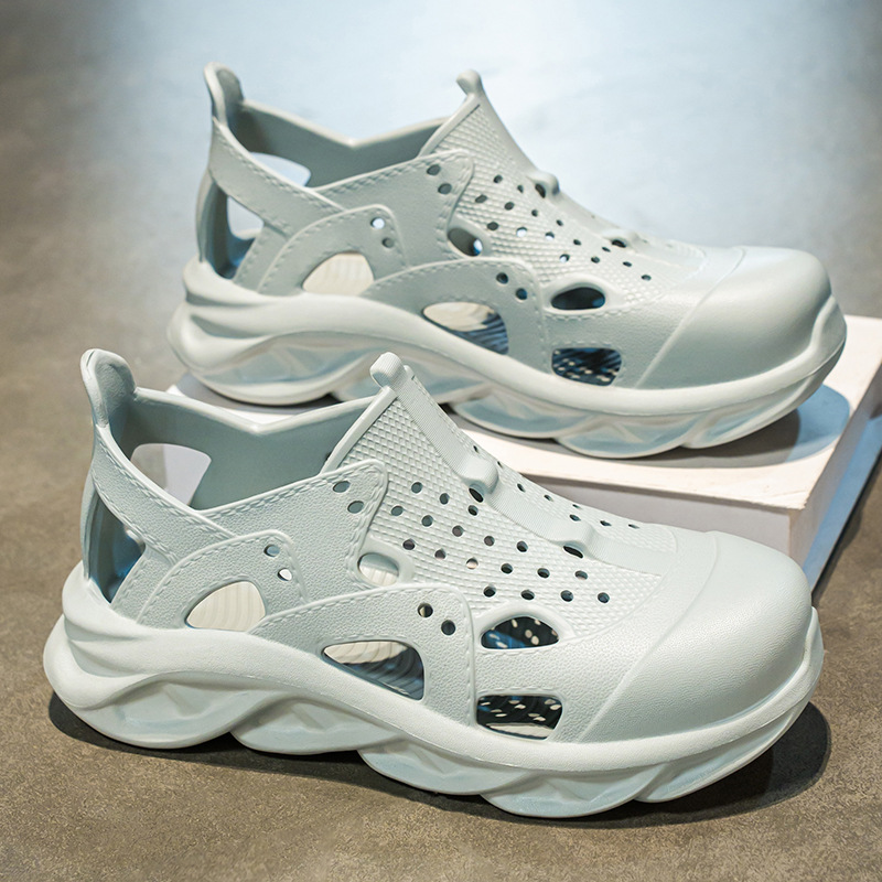 2025 verano zapatos con agujeros de gran tamaño sandalias de nido de pájaro para hombre sandalias EVA ligeras pesca al aire libre vadeo zapatos de río