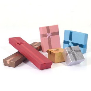 Factory Direct Sales Internet Celebrity Bow Earrings Necklace Ring Jewelry Jewelry Box Gift Packaging Box Jewelry