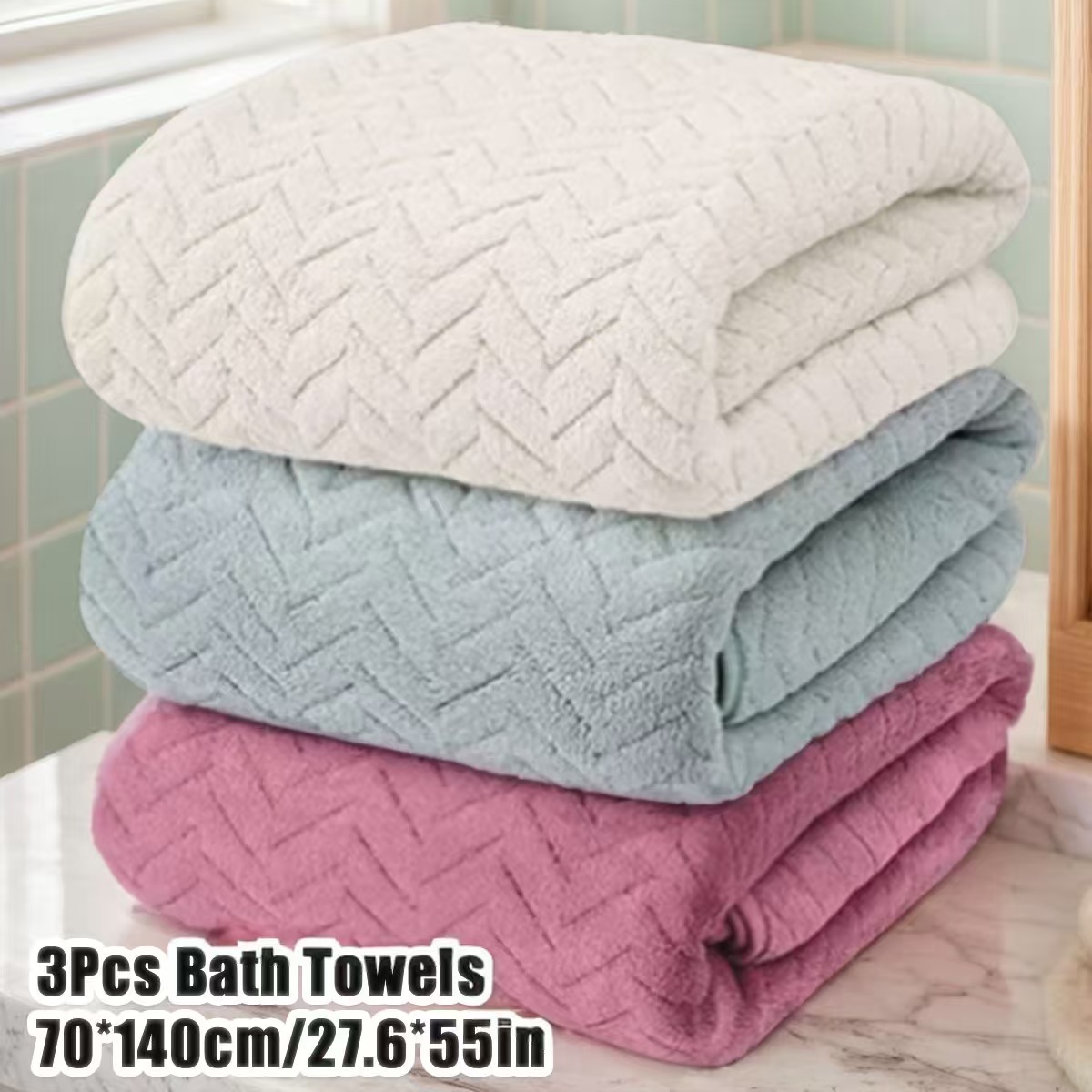 Off-white + green + dark pink