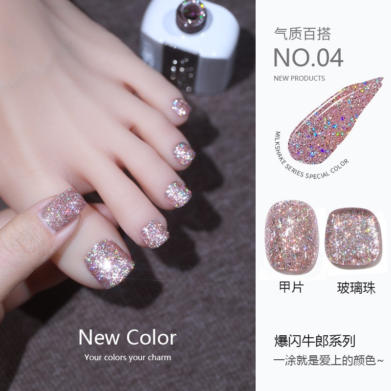 Flash diamante esmalte de uñas pegamento 2023 nueva celebridad de Internet popular color blanco lentejuelas pegamento de diamante para salón de uñas