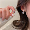 Long earrings from pearl, high-quality style, bright catchy style, light luxury style