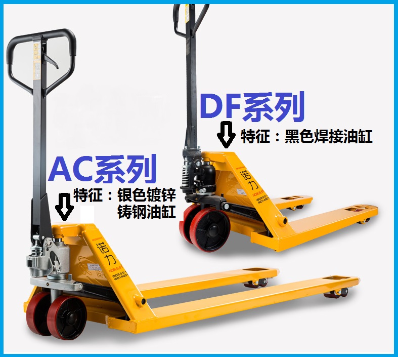 Fábrica original NOLI carretilla elevadora manual nylon poliuretano PU rueda hidráulica manejo piezas de buey de tierra cojinete original completo