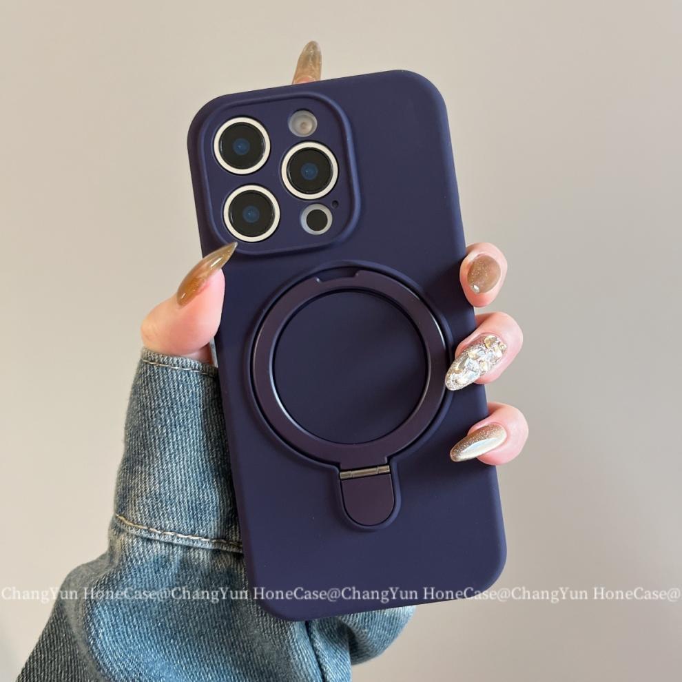 Magnetic Silicone Phone Case For Iphone 15 Pro 14 13 Shockproof_voghion.com