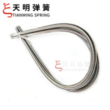 厂家供应线束护套强力圆柱弹簧五金钢丝保护套金属螺旋电器灯具
