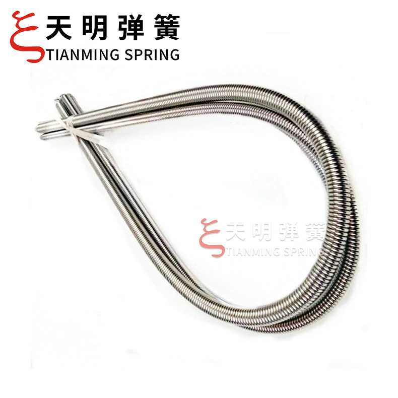 厂家供应线束护套强力圆柱弹簧五金钢丝保护套金属螺旋电器灯具