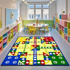クロスボーダー飛行将棋のじゅうたんの幼稚園の漫画の益智の親子は家のゲームのマットを跳びます。